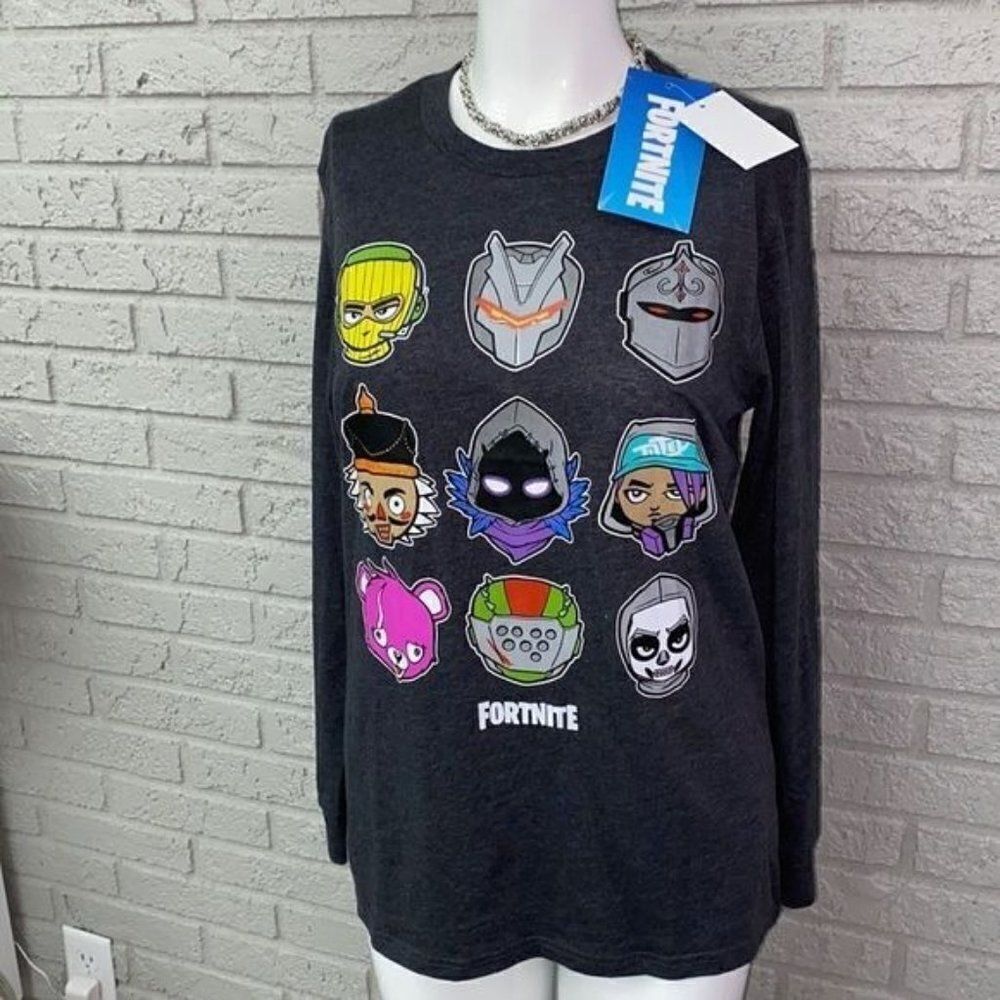 Fortnite Long Sleeve Graphic Tee Size 18/20 Junior NWT